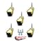 Service Caster 2 Inch Bright Brass Hooded Grip Neck Ball Casters, 5PK SCC-GN01S20-POS-BB-516-5 - alternate 3